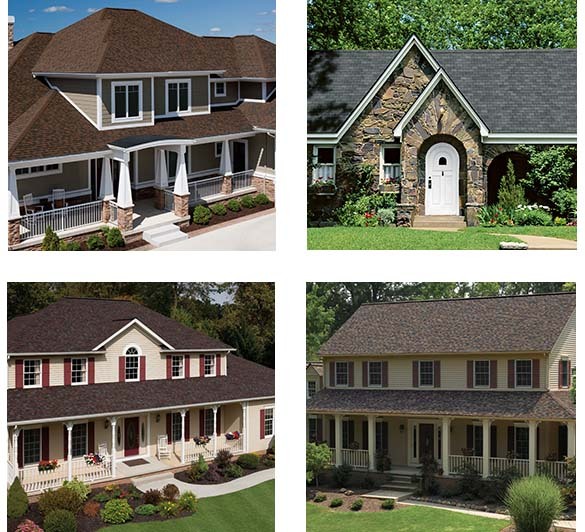 Homes with new Owens Corning roofs.